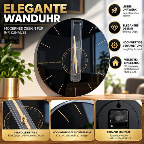 Cupola music wanduhr - cupola, rund
